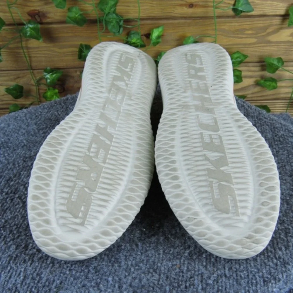 Skechers Delson 3.0 Slip-On Sneaker Men's Size 8 Taupe Fabric Memory Foam Casual
